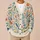 Pastel Wildflower And Bird Motifs For Cheerful Spring Layering And Everyday Style All-over Print Knitted Cardigan - 6