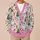 Pink Santa and Snowman Christmas Cheer for Festive Holiday Winter Celebrations All-over Print Knitted Cardigan - 6
