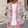 Pink Santa and Snowman Christmas Cheer for Festive Holiday Winter Celebrations All-over Print Knitted Cardigan - 5