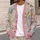Pastel Patchwork Florals and Geometric Blocks for Spring Travel and Weekend Layering All-over Print Knitted Cardigan - 5