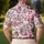 Pink Christmas Santa Trucks And Snowy Village Scenes For Festive Winter Golf Days Men's Polo Shirt - 5