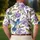 Hummingbird Floral Golf Style for Summer Bird Lovers, Garden Fans, and Nature Lovers Men's Polo Shirt - 5