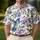 Hummingbird Floral Golf Style for Summer Bird Lovers, Garden Fans, and Nature Lovers Men's Polo Shirt - 4