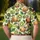 Kiwi Fruit Tropical Golf Style for Summer Resort Days and Women Who Love Fresh Color Men's Polo Shirt - 5