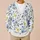 Blue Wildflowers And Golden Butterflies For Autumn Vacation And Everyday Layering All-over Print Knitted Cardigan - 6