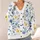 Blue Wildflowers And Golden Butterflies For Autumn Vacation And Everyday Layering All-over Print Knitted Cardigan - 4