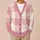 Blush Pink Buffalo Check For Cozy Autumn Layering And Casual Weekend Style For Women All-over Print Knitted Cardigan - 6