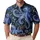 Blue Octopus And Ocean Flowers For Coastal Golf Days, Summer Leisure, Marine Lover Women Men's Polo Shirt - 1