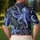 Blue Octopus And Ocean Flowers For Coastal Golf Days, Summer Leisure, Marine Lover Women Men's Polo Shirt - 5