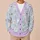 Pastel Castle And Mouse Ear Motifs For Magical Theme Park Trips And Family Vacations All-over Print Knitted Cardigan - 6