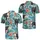 Hereford Cows Amid Tropical Blooms for Country Summer Gatherings and Farm Days Men's Polo Shirt - 2