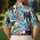 Hereford Cows Amid Tropical Blooms for Country Summer Gatherings and Farm Days Men's Polo Shirt - 5
