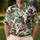 Black Hereford Cattle And Hibiscus For Tropical Ranch Style And Summer Getaways Men's Polo Shirt - 4
