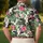 Black Hereford Cattle And Hibiscus For Tropical Ranch Style And Summer Getaways Men's Polo Shirt - 5