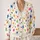 Colorful Hand-Drawn Star Motifs for Casual Vacation Layering, Women’s Autumn Style All-over Print Knitted Cardigan - 2