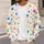 Colorful Hand-Drawn Star Motifs for Casual Vacation Layering, Women’s Autumn Style All-over Print Knitted Cardigan - 5