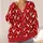 White Reindeer Holiday Motif for Festive Family Gatherings and Cozy Winter Layering All-over Print Knitted Cardigan - 4