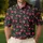 Red Skull Cherry Motif for Gothic Summer Style and Alternative Fruit Lovers Everywhere Men's Polo Shirt - 4