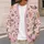 Blush Gingerbread Holiday Characters for Cozy Winter Gatherings and Festive Women All-over Print Knitted Cardigan - 5