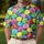 Vibrant Tennis Ball Motif for Courtside Days, Club Practice and Summer Sport Style Men's Polo Shirt - 4
