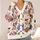 Colorful Sunglasses Dog Portraits for Cozy Fall Layering Everyday Wear and Pet Lover Gifts All-over Print Knitted Cardigan - 4