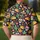 Neon Sugar Skull Taco Fiesta for Cinco de Mayo Celebrations and Party Nights With Friends Men's Polo Shirt - 5