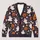 Halloween Ghost Pumpkin Daisy Motifs for Cozy Autumn Layering and Casual Boho Women All-over Print Knitted Cardigan - 1