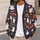 Halloween Ghost Pumpkin Daisy Motifs for Cozy Autumn Layering and Casual Boho Women All-over Print Knitted Cardigan - 5