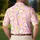Pastel Tennis Rackets and Balls for Summer Court Days and Weekend Matches for Her Men's Polo Shirt - 5