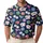Neon Casino Cards, Dice And Cocktails For Lucky Night Gaming And Las Vegas Parties Men's Polo Shirt - 1