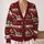 Christmas Village Train and Nutcracker Holiday Cheer for Festive Family Gatherings All-over Print Knitted Cardigan - 2