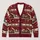 Christmas Village Train and Nutcracker Holiday Cheer for Festive Family Gatherings All-over Print Knitted Cardigan - 1