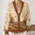 Autumn Cottage Countryside Scenes for Thanksgiving Gatherings and Cozy Fall Days All-over Print Knitted Cardigan - 2
