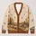 Autumn Cottage Countryside Scenes for Thanksgiving Gatherings and Cozy Fall Days All-over Print Knitted Cardigan - 1