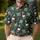 Whiskey Bottles, Bourbon Tumblers and Cigars for Tropical Summer Parties and Relaxed Evenings Men's Polo Shirt - 4