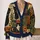 Black Cat Ghost Pumpkin Halloween Patchwork for Cozy Spooky Season Fall Festival Wear All-over Print Knitted Cardigan - 2