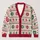 Nordic Snowflake Hearts for Cozy Christmas Gatherings and Festive Winter Days at Home All-over Print Knitted Cardigan - 1