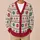 Nordic Snowflake Hearts for Cozy Christmas Gatherings and Festive Winter Days at Home All-over Print Knitted Cardigan - 6