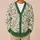 Pink Wildflower Botanical Foliage For Spring Layering And Everyday Women's Nature Style All-over Print Knitted Cardigan - 6