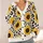 Sunflower Leopard Floral Boho Layering Style for Fall and Winter Outfits for Women All-over Print Knitted Cardigan - 4