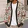 Rose And Butterfly Botanical Motif For Everyday Layering, Women’s Romantic Garden Style All-over Print Knitted Cardigan - 5