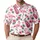 Pink Flamingo Golf Bags And Flowers For Tropical Aloha Fairway Days, Women And Men Men's Polo Shirt - 1