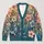 Colorful Hand-Drawn Floral Blooms for Relaxed Bohemian Layering and Everyday Style All-over Print Knitted Cardigan - 1