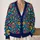 Vibrant Folk Floral Botanical Motifs For Festivals And Casual Weekends For Women All-over Print Knitted Cardigan - 2