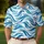 Teal Ocean Currents For Golf, Tennis, And Pickleball Athletes On Summer Fairways Men's Polo Shirt - 4