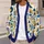 Abstract Geometric Shapes for Casual Autumn Layering and Everyday Creative Wardrobes All-over Print Knitted Cardigan - 5