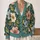 Watercolor Garden Flowers for Spring Layering and Everyday Boho Style for Plus Size Women All-over Print Knitted Cardigan - 2