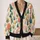 Watercolor Forest Trees for Cozy Autumn Layering, Woodland Style for Nature Lovers All-over Print Knitted Cardigan - 2