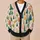 Watercolor Forest Trees for Cozy Autumn Layering, Woodland Style for Nature Lovers All-over Print Knitted Cardigan - 6