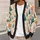 Watercolor Forest Trees for Cozy Autumn Layering, Woodland Style for Nature Lovers All-over Print Knitted Cardigan - 5